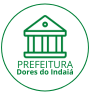 gravura de um prédio, logo abaixo escrito: prefeitura de Dores do Indaiá, oa clicar o usuário será direcionado para o site da prefeitura de Dores do Indaiá.